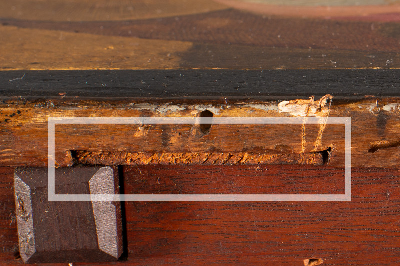 Detail of the support